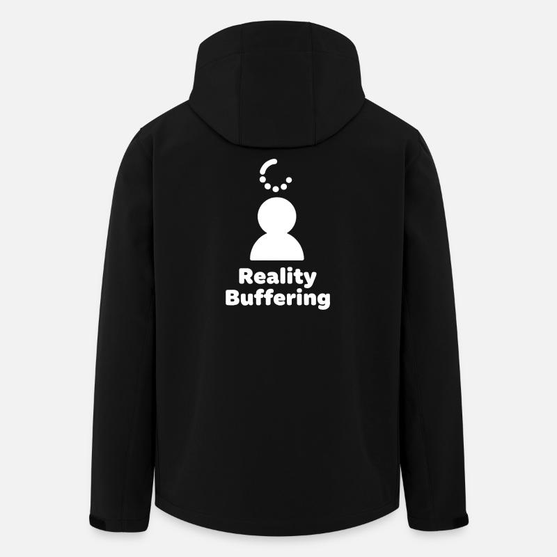 Reality Buffering Icon - Men’s Recycled Softshell Jacket by Stanley/Stella - black