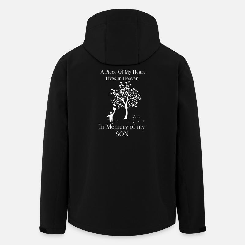 En mémoire de mon Fils - Veste softshell homme en polyester recyclé Stanley/Stella - noir