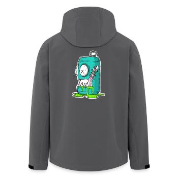 Monster Dose Cartoon Comic - Recycelte Männer Softshell-Jacke von Stanley/Stella - Schwarz - Hinten - AI Model Male 185 light (185cm)