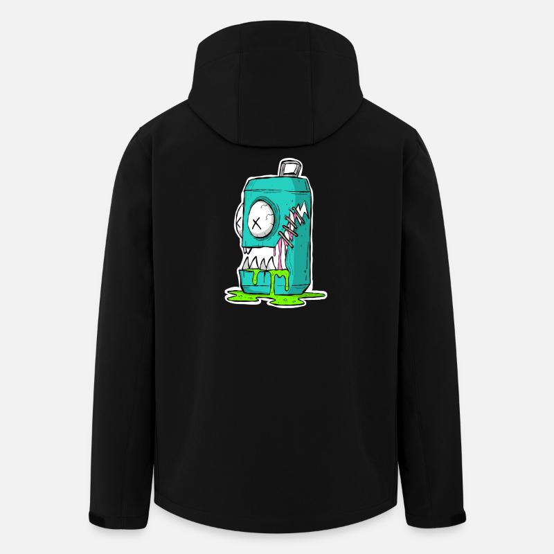 Monster Dose Cartoon Comic - Recycelte Männer Softshell-Jacke von Stanley/Stella - Schwarz
