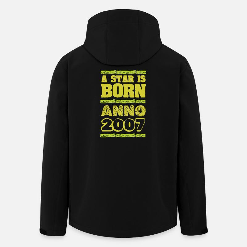 2007 - Recycelte Männer Softshell-Jacke von Stanley/Stella - Schwarz