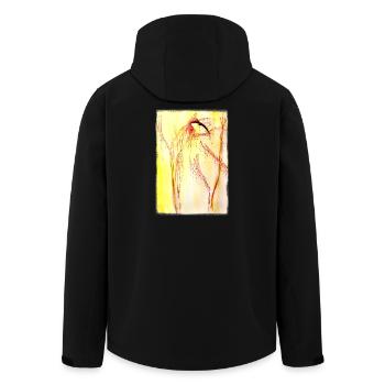 guêpier - Veste softshell homme en polyester recyclé Stanley/Stella - noir - Dos - AI Model Male 185 light (185cm)