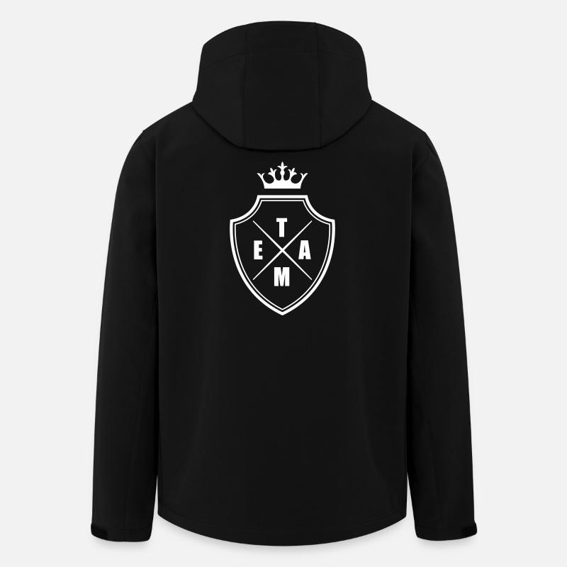 Écusson de l’équipe Wappen - Veste softshell homme en polyester recyclé Stanley/Stella - noir