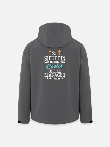 Cool Office Manager Team Leadership Office - Men’s Recycled Softshell Jacket by Stanley/Stella - black