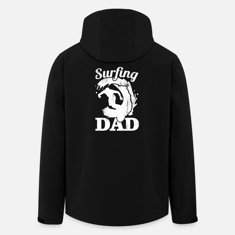 Surfer Dad - Men’s Recycled Softshell Jacket by Stanley/Stella - black