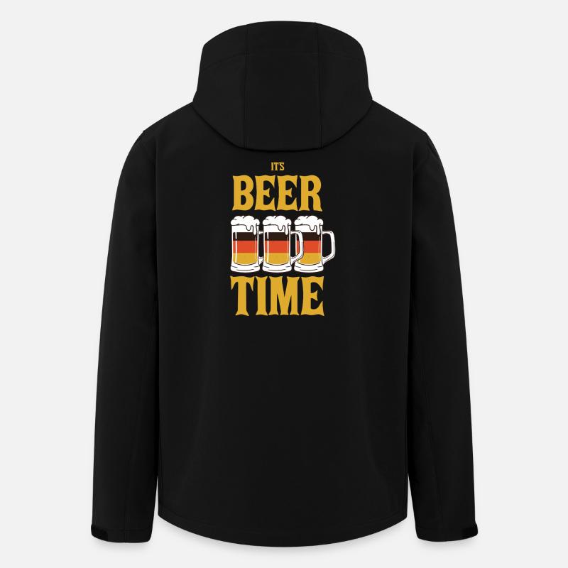 Drôle de dicton-bière - Veste softshell homme en polyester recyclé Stanley/Stella - noir