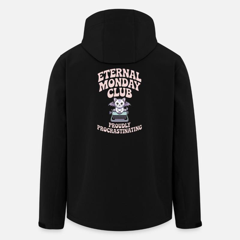 Eternal Monday Club prokrastiniert - Recycelte Männer Softshell-Jacke von Stanley/Stella - Schwarz