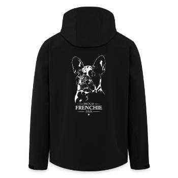 Frenchie Dad Chiens Bouledogue Français Wilsigns - Veste softshell homme en polyester recyclé Stanley/Stella - noir - Dos - AI Model Male 185 light (185cm)