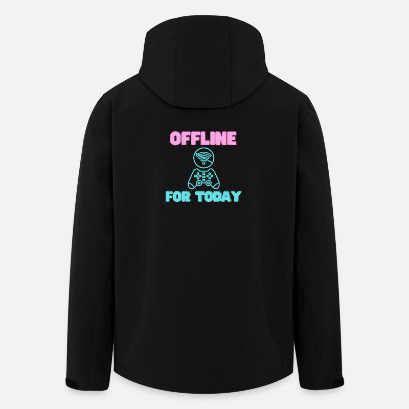 Offline For Today Neon Gamer - Recycelte Männer Softshell-Jacke von Stanley/Stella - Schwarz