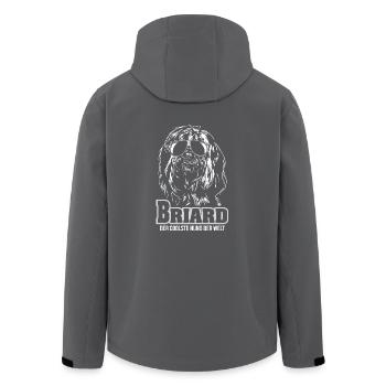 BRIARD coolster Hund Hundespruch Hunde Wilsigns - Recycelte Männer Softshell-Jacke von Stanley/Stella - Schwarz - Hinten - AI Model Male 185 light (185cm)