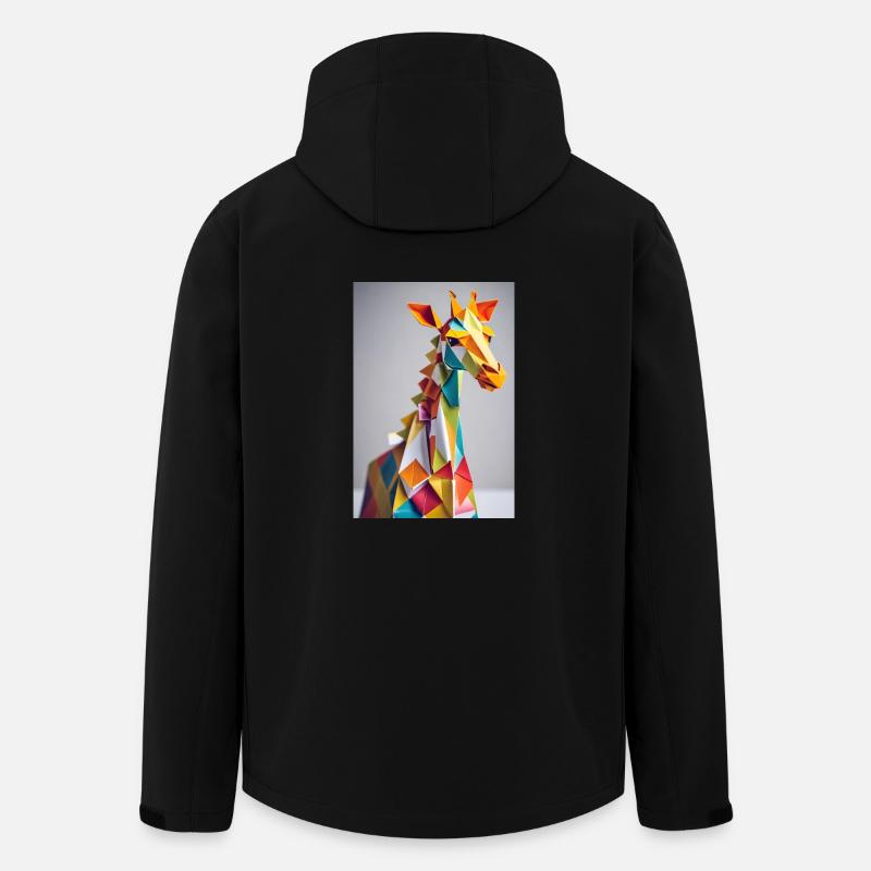 Giraffe - Men’s Recycled Softshell Jacket by Stanley/Stella - black