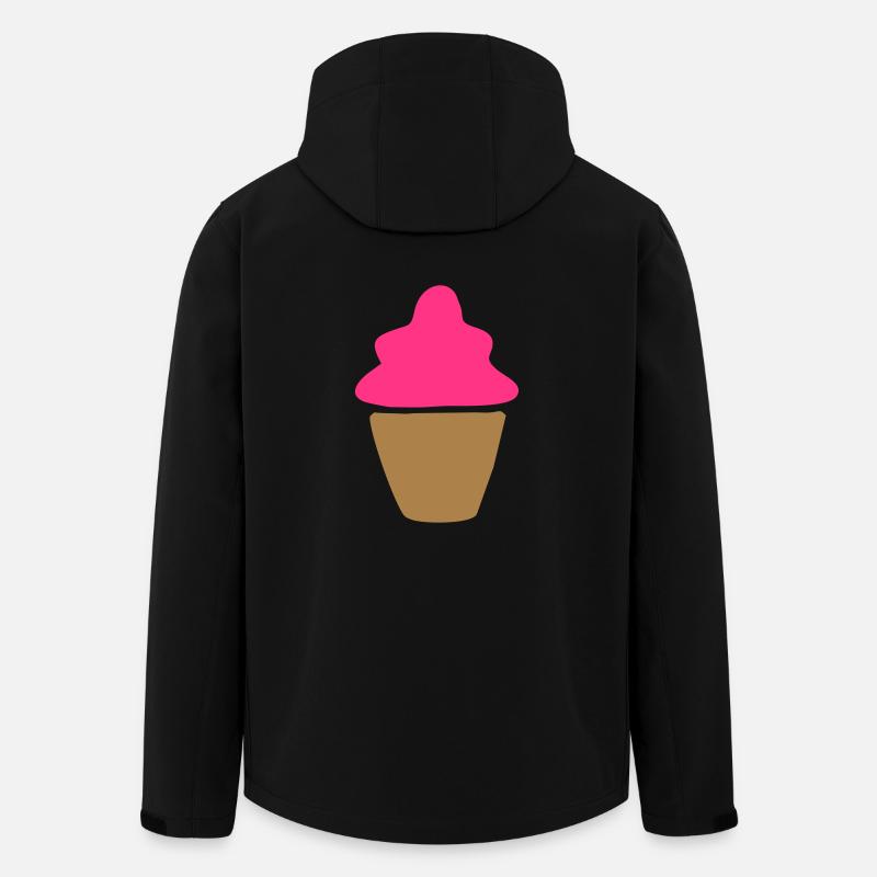 Petit gâteau cadeau de cuisson - Veste softshell homme en polyester recyclé Stanley/Stella - noir