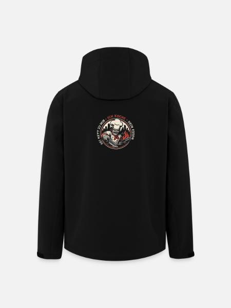 Küchenchef Feuerbadge Retro - Recycelte Männer Softshell-Jacke von Stanley/Stella - Schwarz