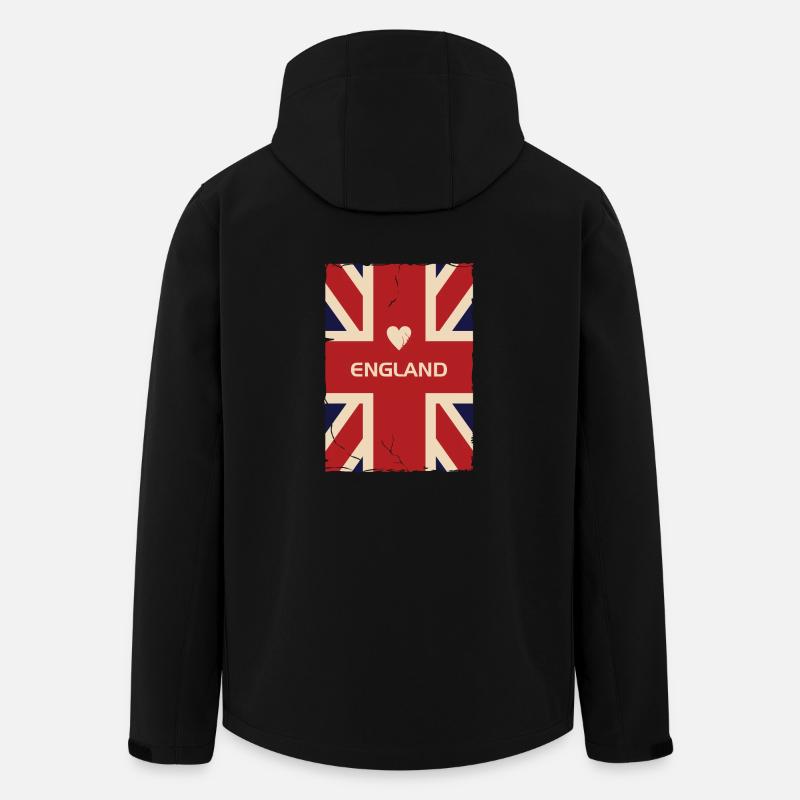 Ich Liebe England - Recycelte Männer Softshell-Jacke von Stanley/Stella - Schwarz