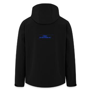 Zéro talent pour la conversation banale - Veste softshell homme en polyester recyclé Stanley/Stella - noir - Dos - AI Model Male 185 light (185cm)