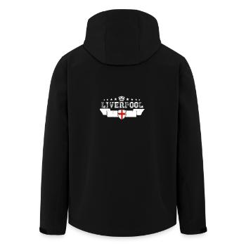 Liverpool - Veste softshell homme en polyester recyclé Stanley/Stella - noir - Dos - AI Model Male 185 light (185cm)