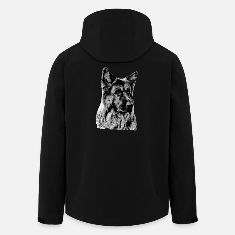 Schäferhund Deutscher Schäferhund German Shepherd - Recycelte Männer Softshell-Jacke von Stanley/Stella - Schwarz