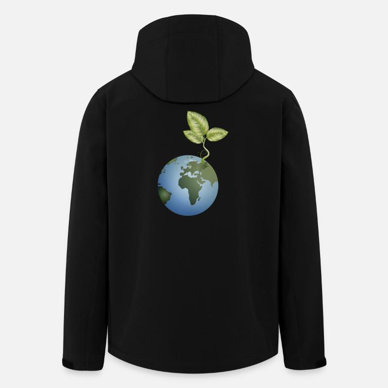 in the soil unfolds - Men’s Recycled Softshell Jacket by Stanley/Stella - black