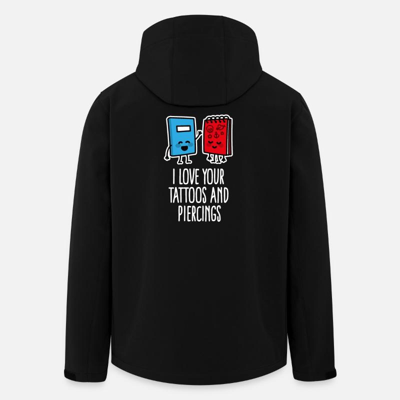Drôle piercing Tatouage Tatoueur - Veste softshell homme en polyester recyclé Stanley/Stella - noir