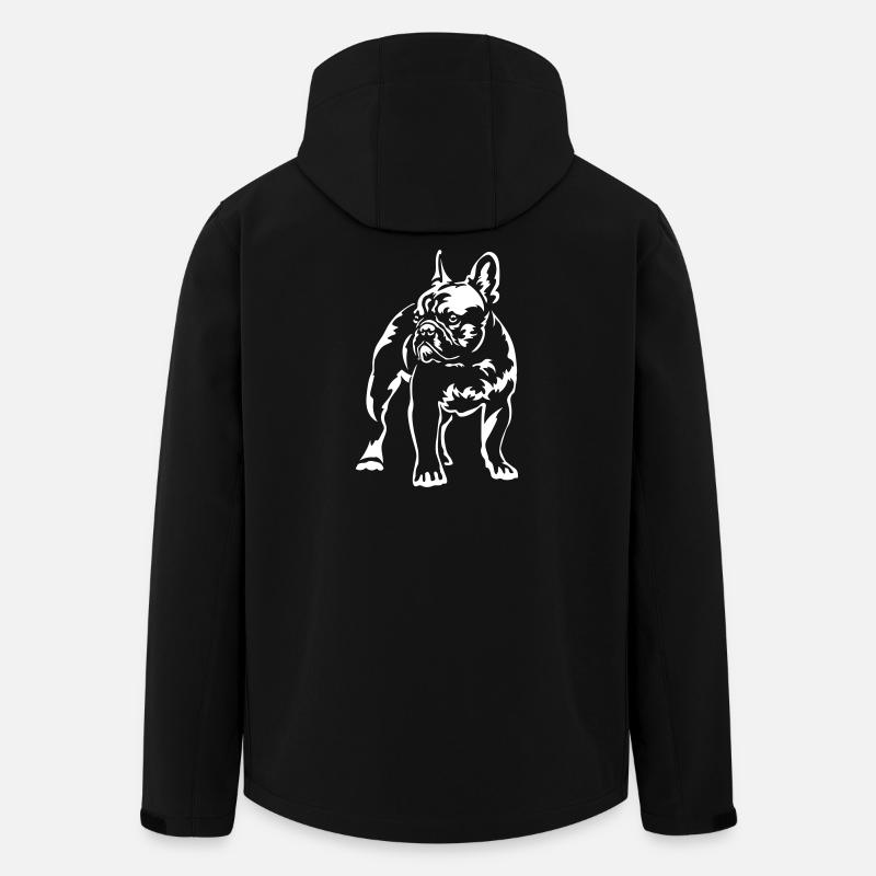 French Bulldog "Black Edition" - Men’s Recycled Softshell Jacket by Stanley/Stella - black