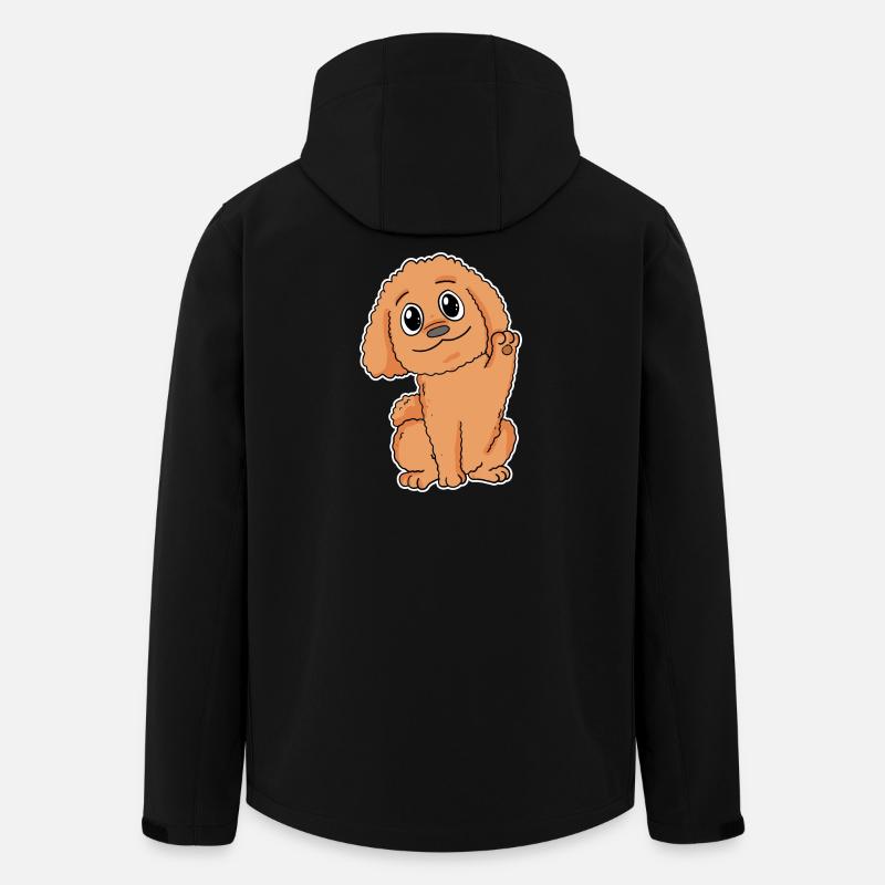 Pudel Hunderasse Hund Hunde - Recycelte Männer Softshell-Jacke von Stanley/Stella - Schwarz