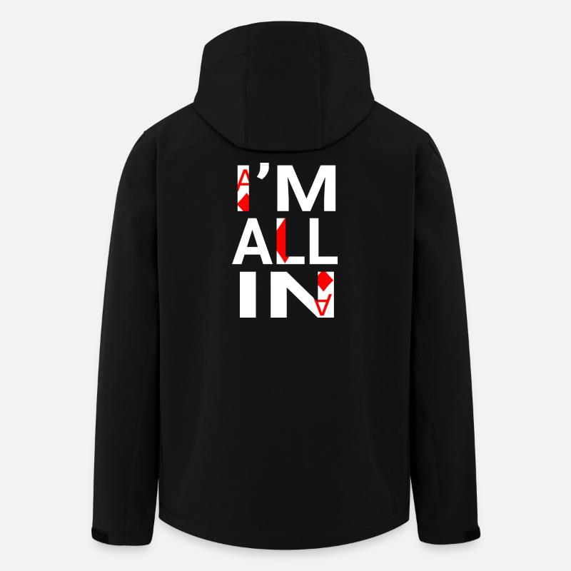 I'm All In(poker player) - Men’s Recycled Softshell Jacket by Stanley/Stella - black
