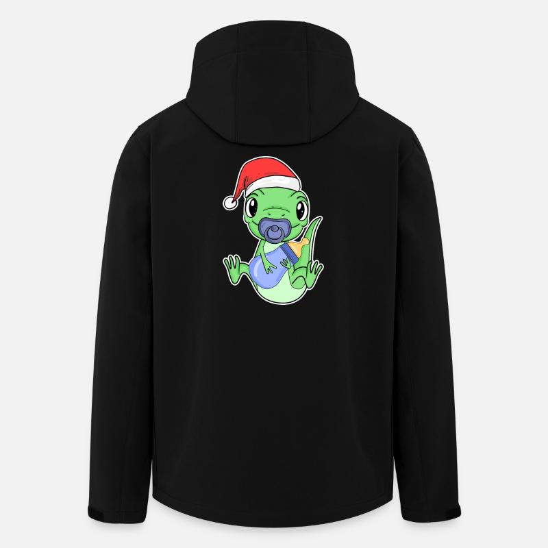 Lizard Baby Christmas - Men’s Recycled Softshell Jacket by Stanley/Stella - black