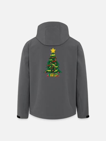 Juletræ med en masse kærlighed og stjerne. - Stanley/Stella herre softshelljakke i genanvendt polyester - sort