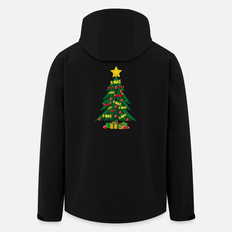 Weihnachtsbaum mit viel Liebe und Stern. - Recycelte Männer Softshell-Jacke von Stanley/Stella - Schwarz