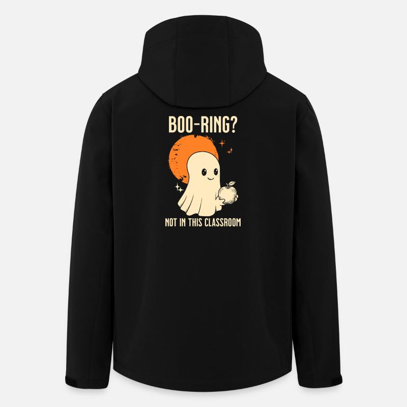 Funny Teacher Skeleton Halloween Classroom - Men’s Recycled Softshell Jacket by Stanley/Stella - black