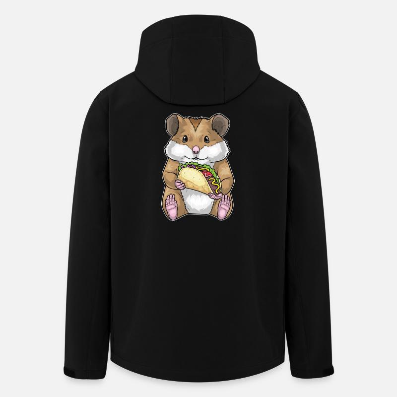 Taco au hamster - Veste softshell homme en polyester recyclé Stanley/Stella - noir