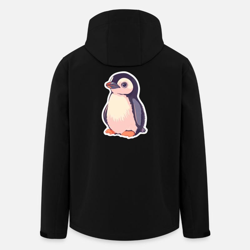 Pinguin - Recycelte Männer Softshell-Jacke von Stanley/Stella - Schwarz