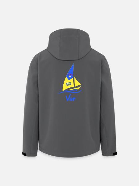 Segelboot Var 83 - Recycelte Männer Softshell-Jacke von Stanley/Stella - Schwarz