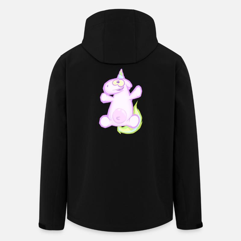 Einhorn - Recycelte Männer Softshell-Jacke von Stanley/Stella - Schwarz