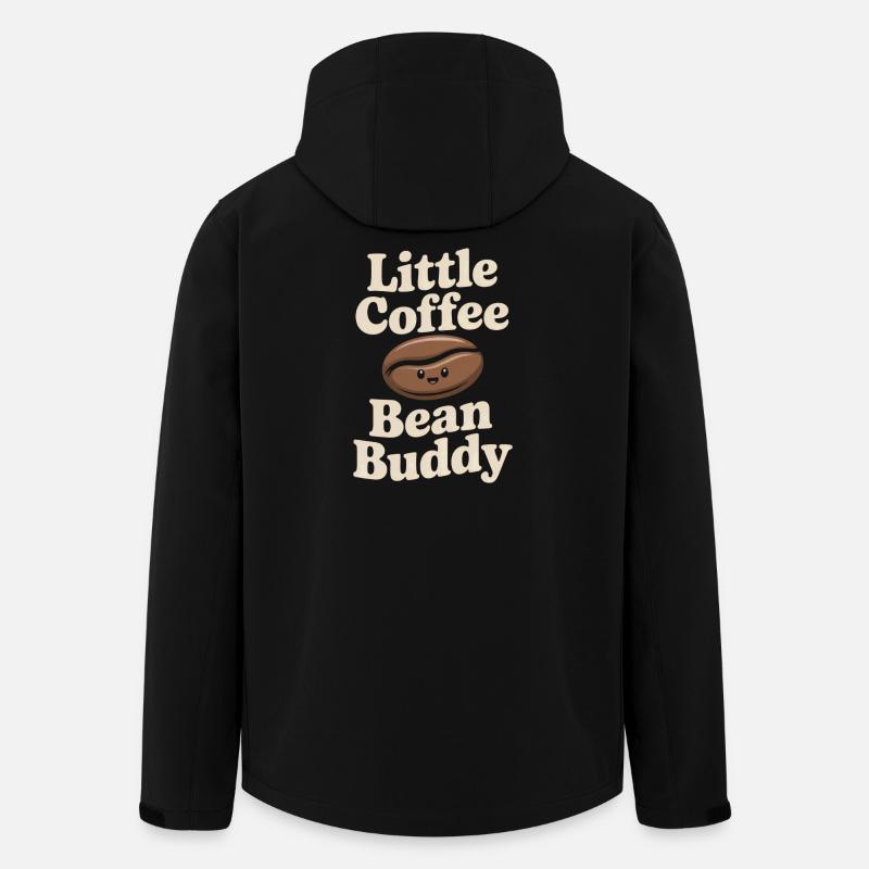 Little Coffee Bean Buddy - Men’s Recycled Softshell Jacket by Stanley/Stella - black