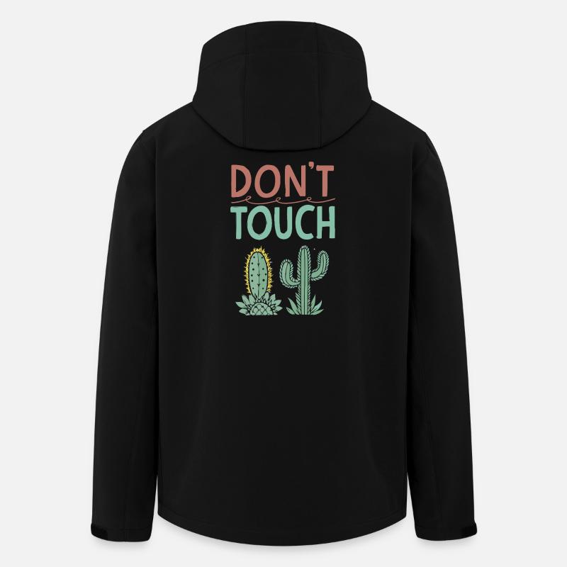 Ne Pas Toucher Cactus - Veste softshell homme en polyester recyclé Stanley/Stella - noir