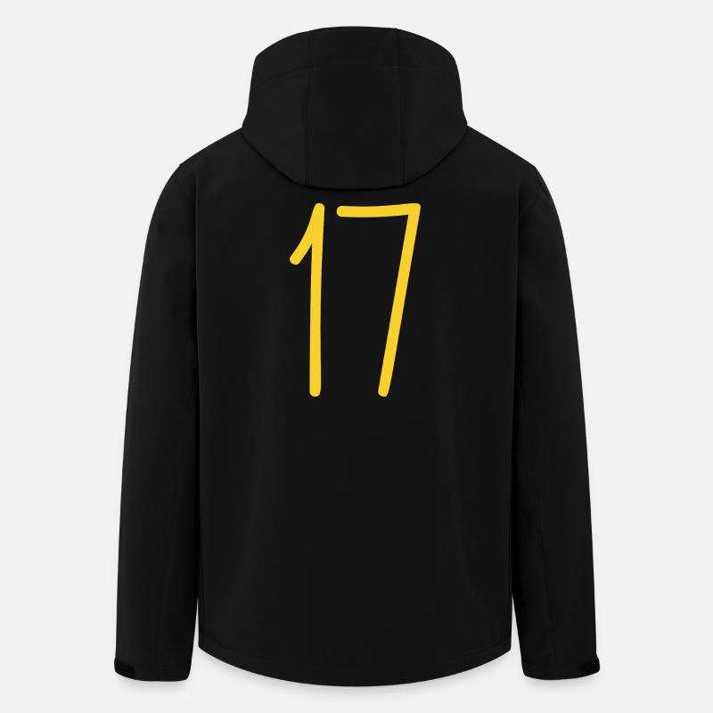 17 - Recycelte Männer Softshell-Jacke von Stanley/Stella - Schwarz