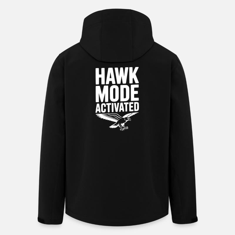 Hawk-Modus aktiviert - Recycelte Männer Softshell-Jacke von Stanley/Stella - Schwarz