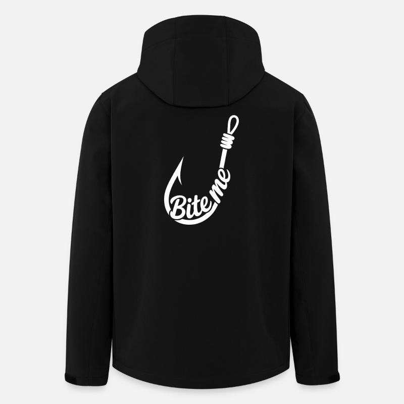 BiteMe Hooked Angel-Grafik - Recycelte Männer Softshell-Jacke von Stanley/Stella - Schwarz