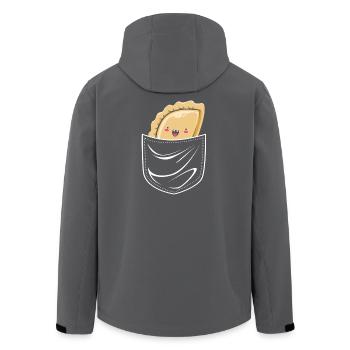Pierogi Poland Polish - Men’s Recycled Softshell Jacket by Stanley/Stella - black - Back - AI Model Male 185 light (185cm)
