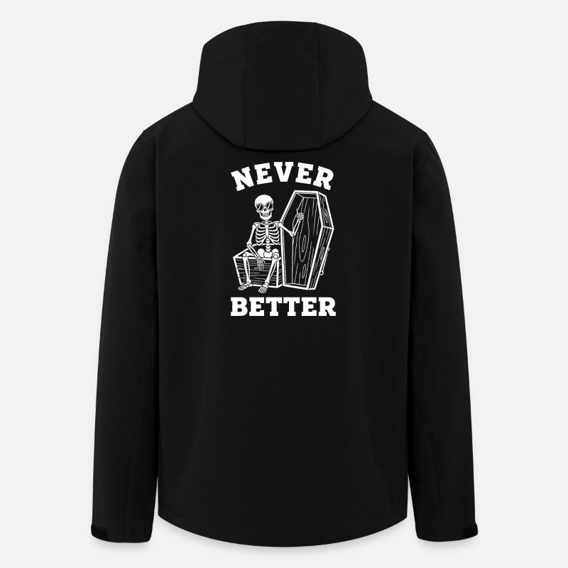 Nie besser Skelett-Sarg - Recycelte Männer Softshell-Jacke von Stanley/Stella - Schwarz