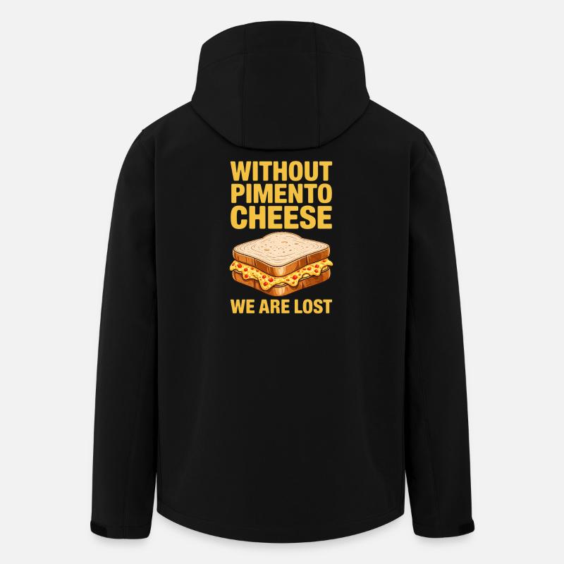 Pimento Cheese Sandwich Golf Geschenk - Recycelte Männer Softshell-Jacke von Stanley/Stella - Schwarz