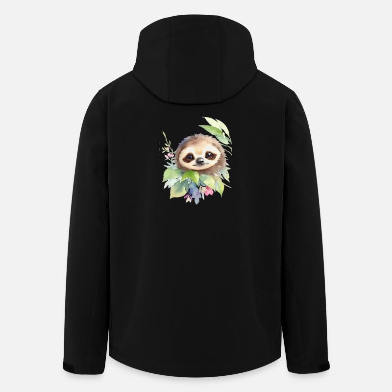 Faultier - Recycelte Männer Softshell-Jacke von Stanley/Stella - Schwarz