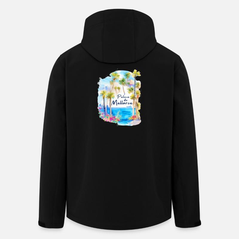 Palma de Majorque - Veste softshell homme en polyester recyclé Stanley/Stella - noir