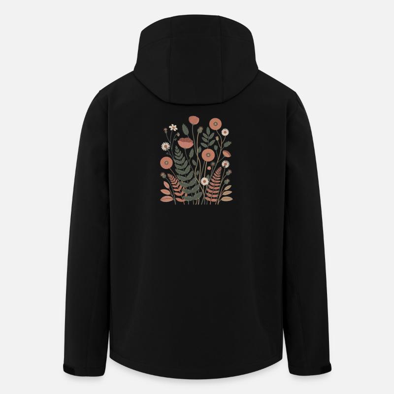 Boho Flowers – Blooming Harmony - Men’s Recycled Softshell Jacket by Stanley/Stella - black