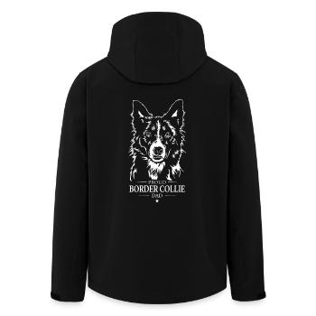 Border Collie Dad Hund Hunde Hundesport Wilsigns - Recycelte Männer Softshell-Jacke von Stanley/Stella - Schwarz - Hinten - AI Model Male 185 light (185cm)