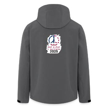 Philosophie de la paix américaine 2025 - Veste softshell homme en polyester recyclé Stanley/Stella - charbon - Dos - AI Model Male 185 light (185cm)