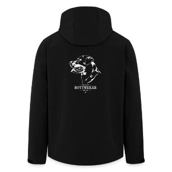Rottweiler Mom Hunde Hund Rottie Wilsigns - Recycelte Männer Softshell-Jacke von Stanley/Stella - Schwarz - Hinten - AI Model Male 185 light (185cm)