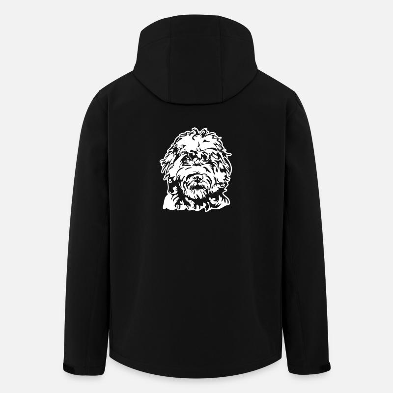 LABRADOODLE PORTRAIT - Men’s Recycled Softshell Jacket by Stanley/Stella - black