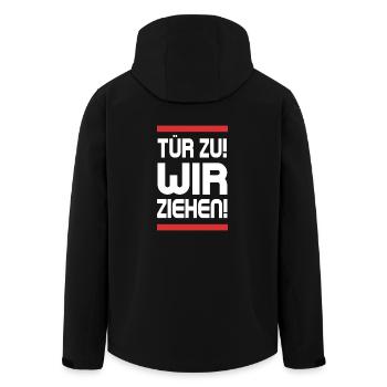 Mdma Drogen Spruch Lustig Speed Pepp Koks Kokain - Recycelte Männer Softshell-Jacke von Stanley/Stella - Schwarz - Hinten - AI Model Male 185 light (185cm)